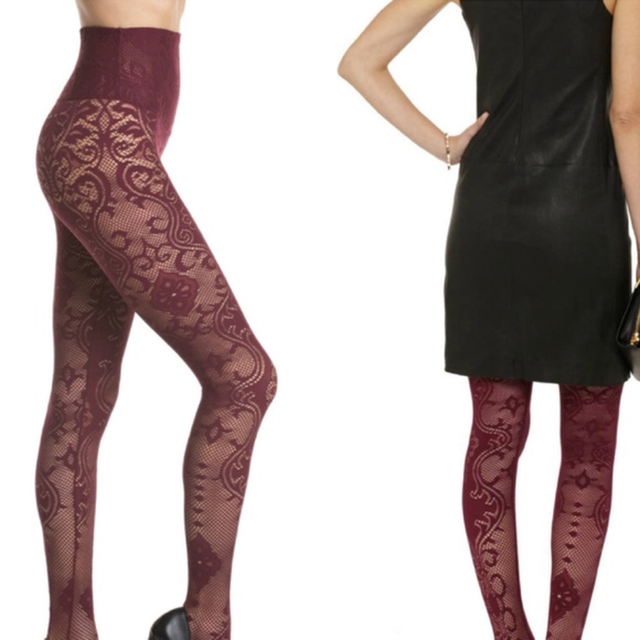 Yummie by Heather Thomson Accessories - Yummie Tummie Bernadette shaping lace tights NWT